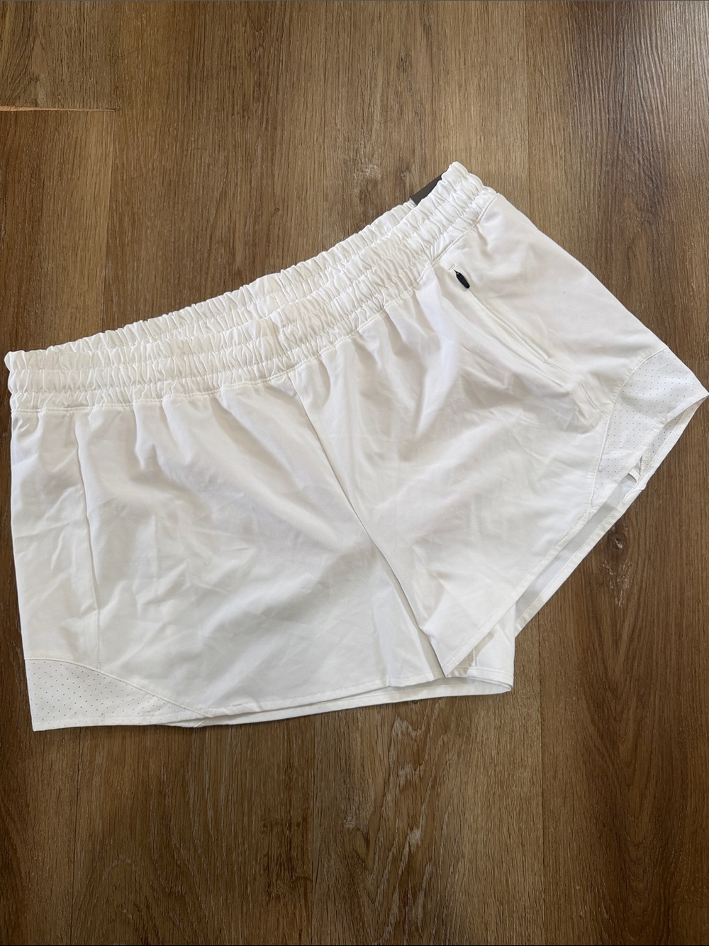 CALIA by Carrie Underwood White Athletic Shorts with Elastic Waist